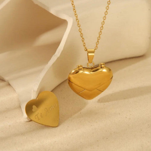 Collar de Corazón "Te Amo"